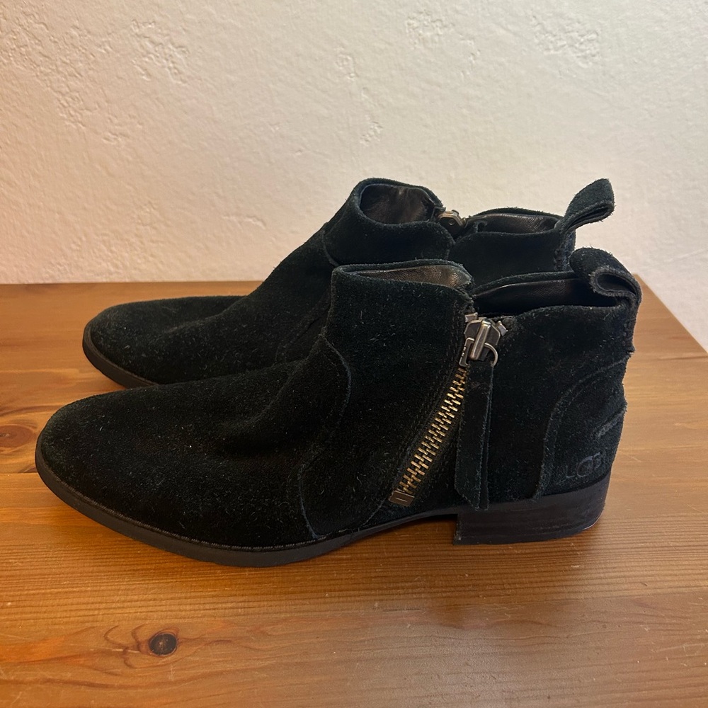 Ugg Women’s Black Suede Ankle Booties